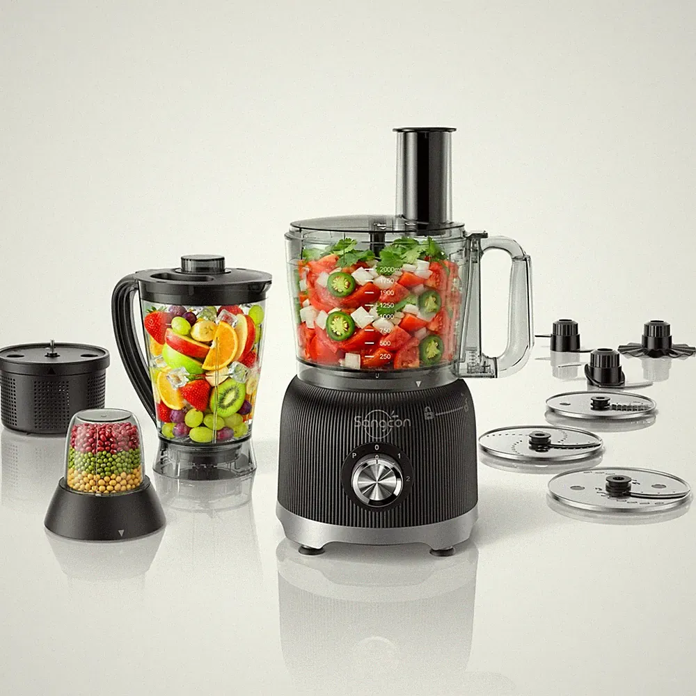 Smoothie Blender and Food Processor Combo for Kitchen, 600W Vegetable Chopper...