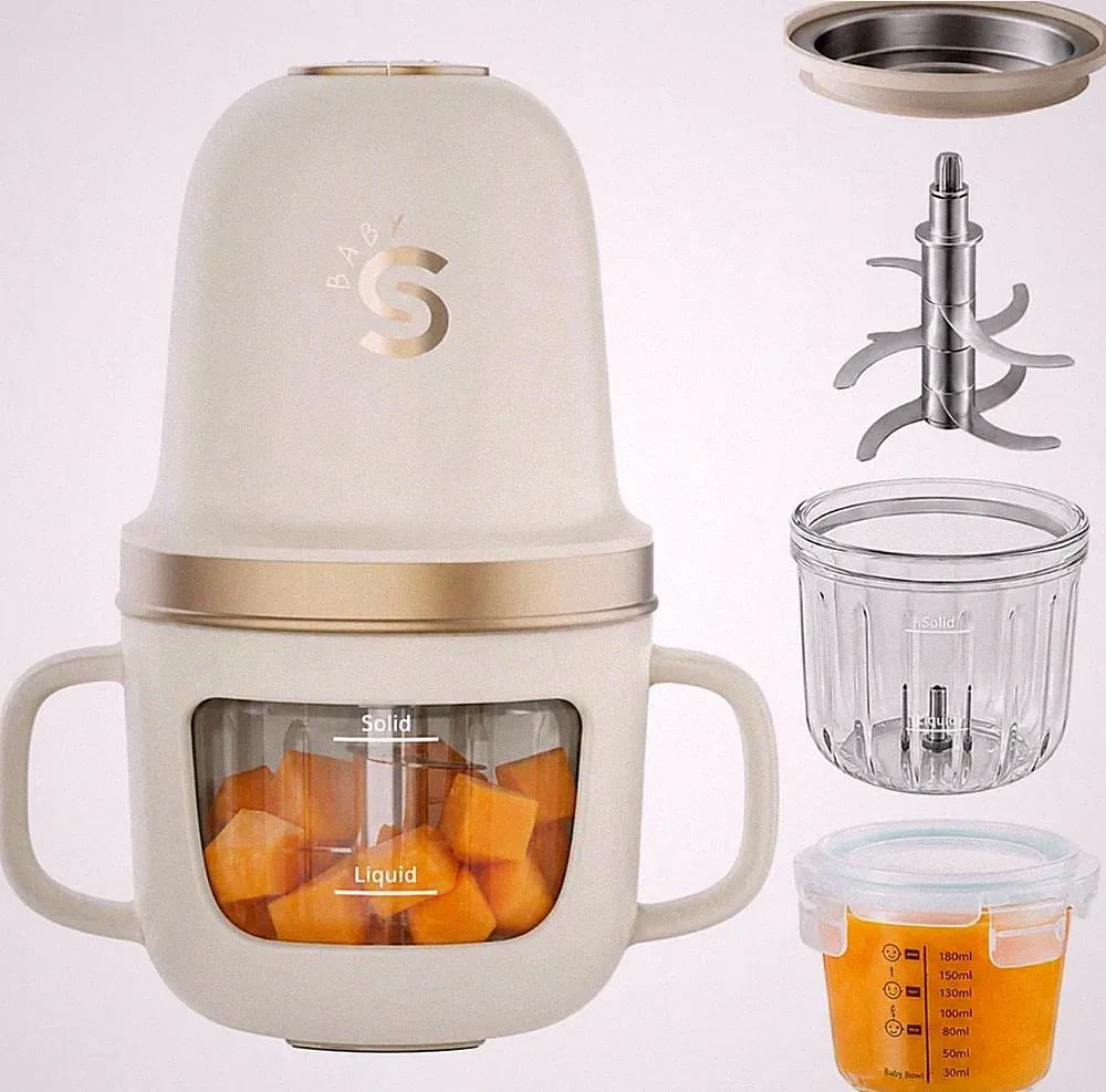 SosekiBaby Solo Baby Food Maker Glass Puree Blender & Mini Food Processor