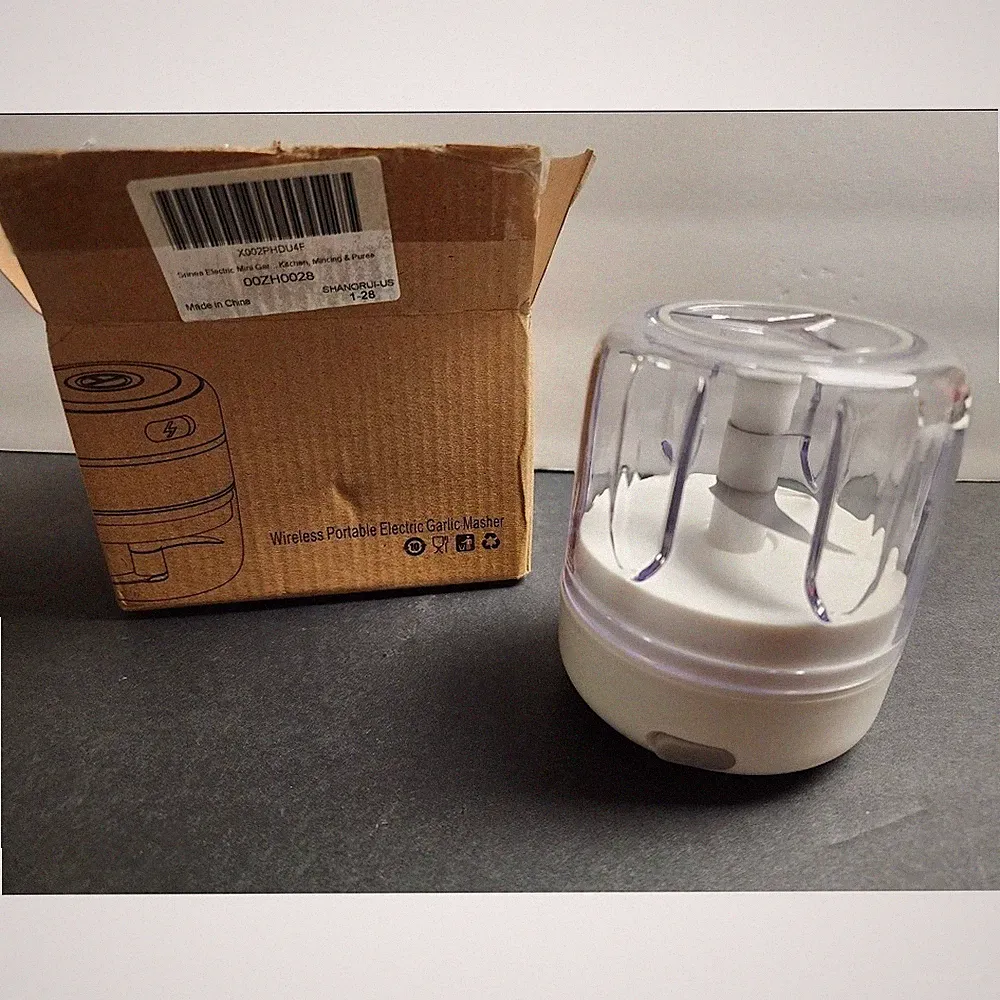 Srines Wireless Portable Electric Garlic Masher Mini Food Processor OOZH0028 559