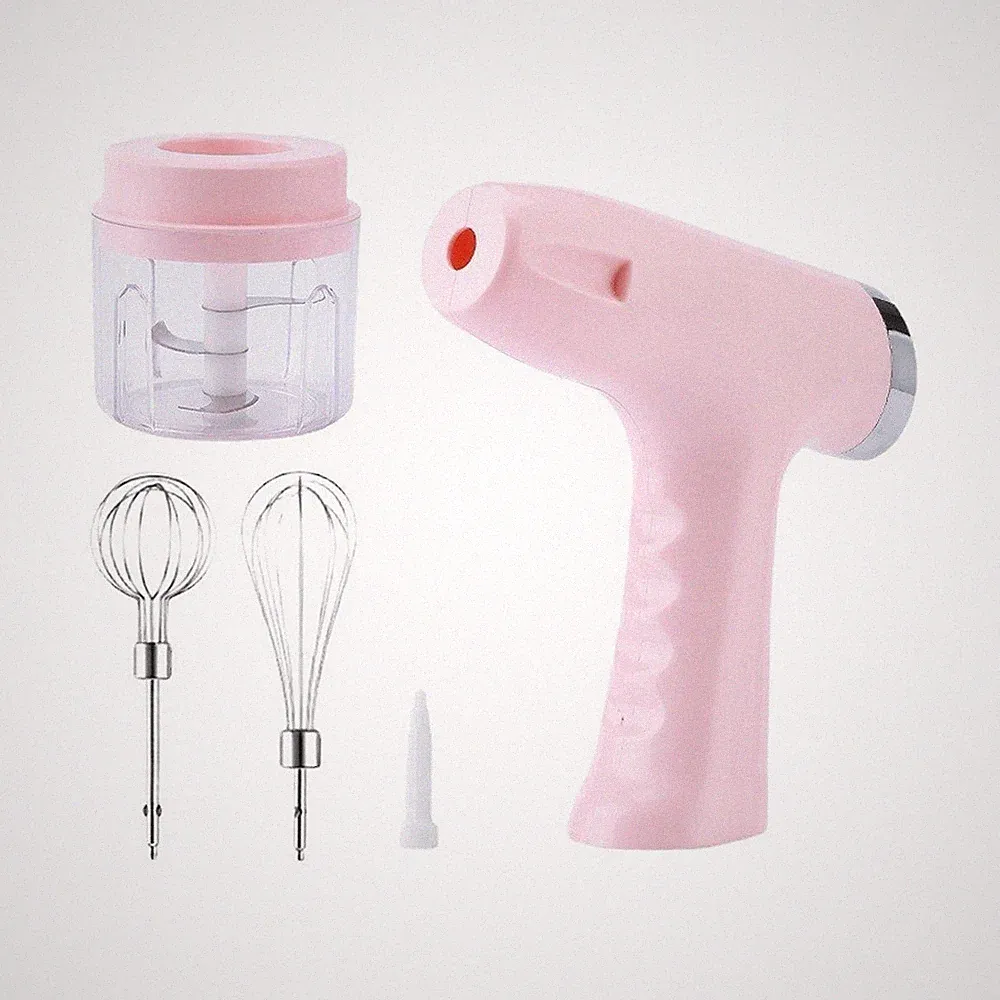 Stainless Steel 2 in 1 Wireless Food Processor for Whisking and Grinding
