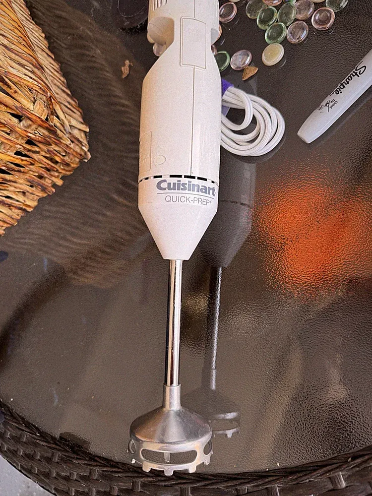 Stainless Steel Hand Blender - White Frosted Pea