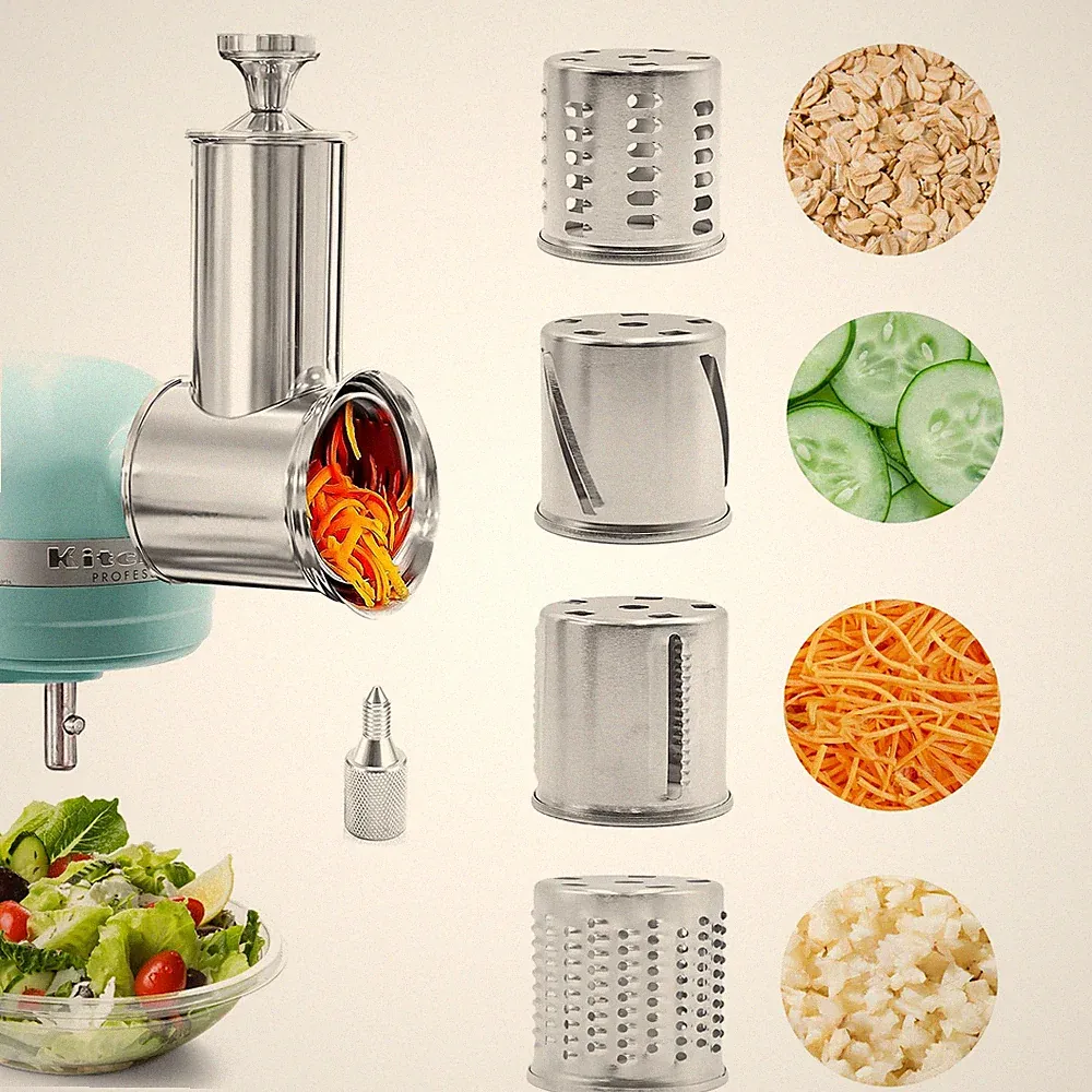 Stainless Steel Slicer Shredder for Shredder, Silver