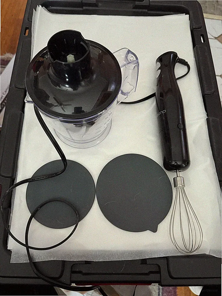 Stick Hand Blender with Whisk & Food Processor Attachments