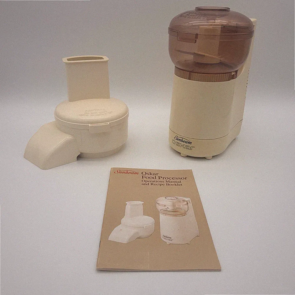 Sunbeam Oskar 14081 Food Processor Chopper w Attachments & Manual Made n France