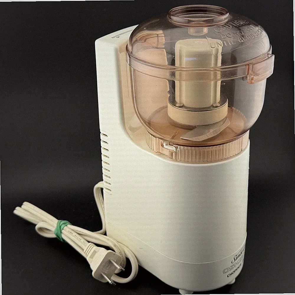Sunbeam Oskar Jr Chopper Plus-Food Processor, Model 14131, White 210W, WORKS