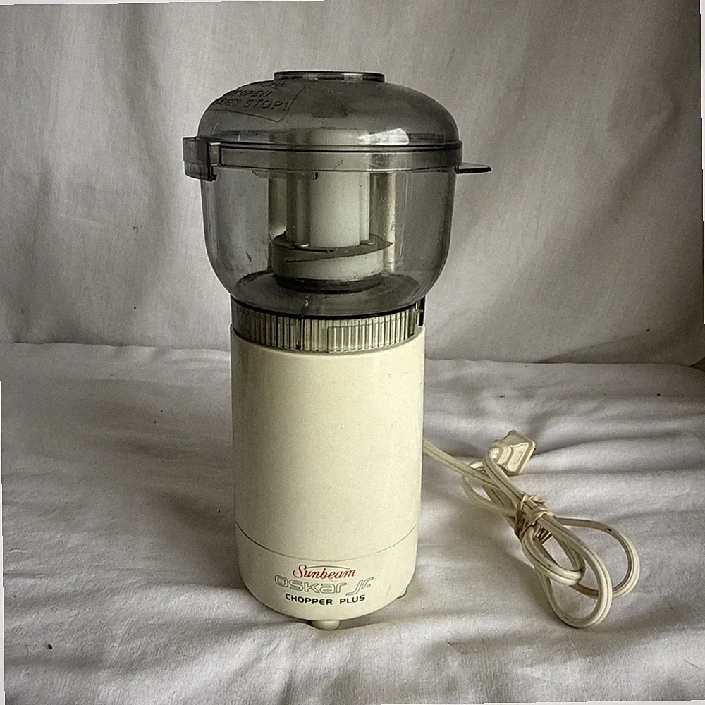 Sunbeam Oskar Jr. Chopper Plus Mini Food Processor Vintage Works EUC