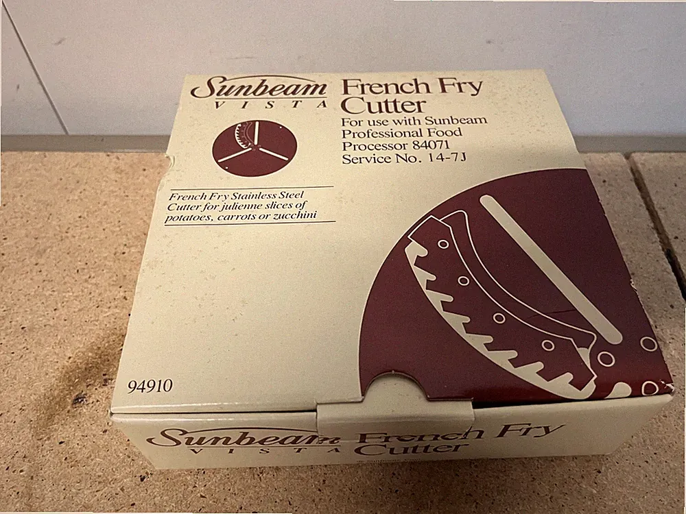 Sunbeam Vista Professional Food Processor French Fry Cutter #94910 C25