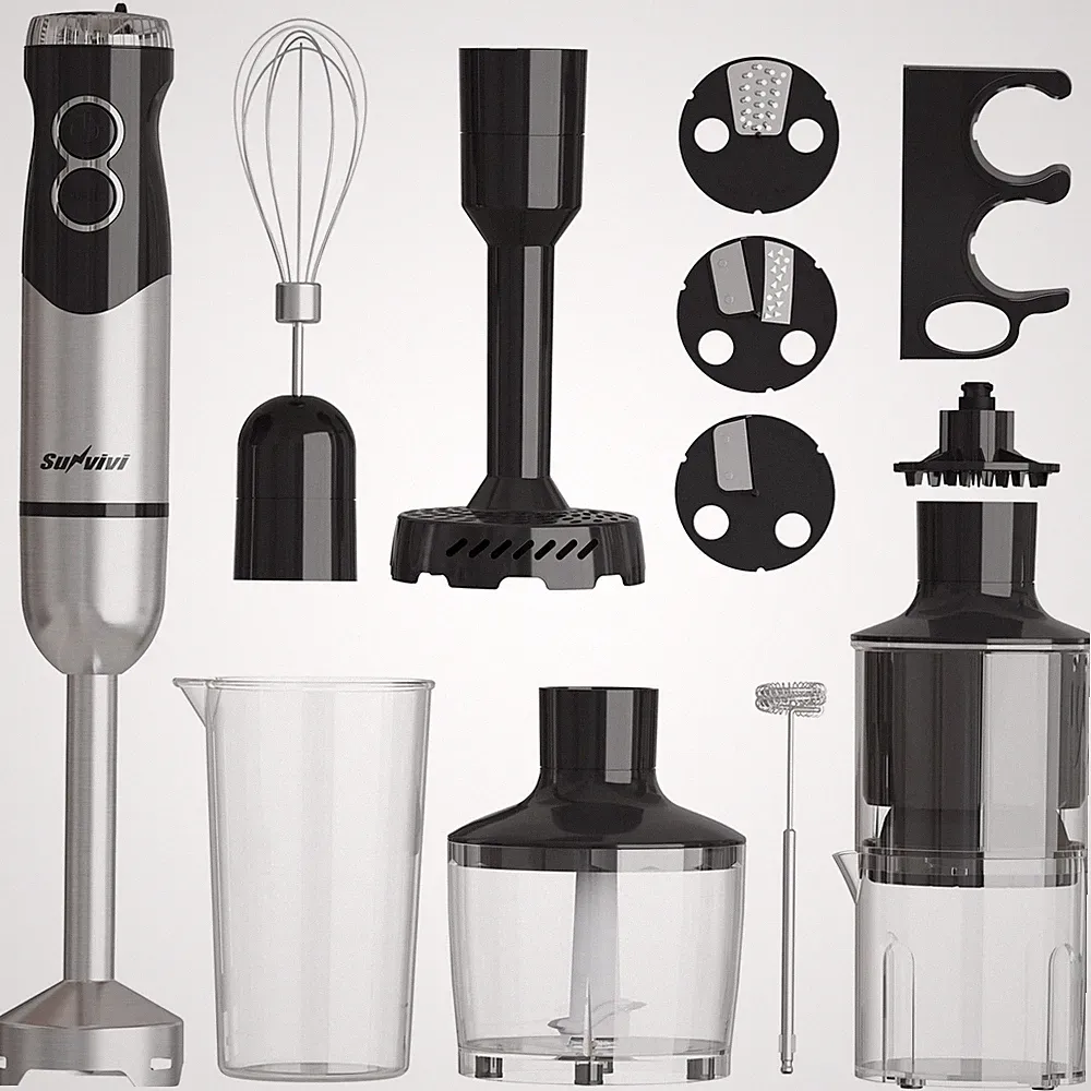 SUNVIVIPRO Professional Immersion Blender: 1000W 12-Speed Heavy Duty Hand Ble...