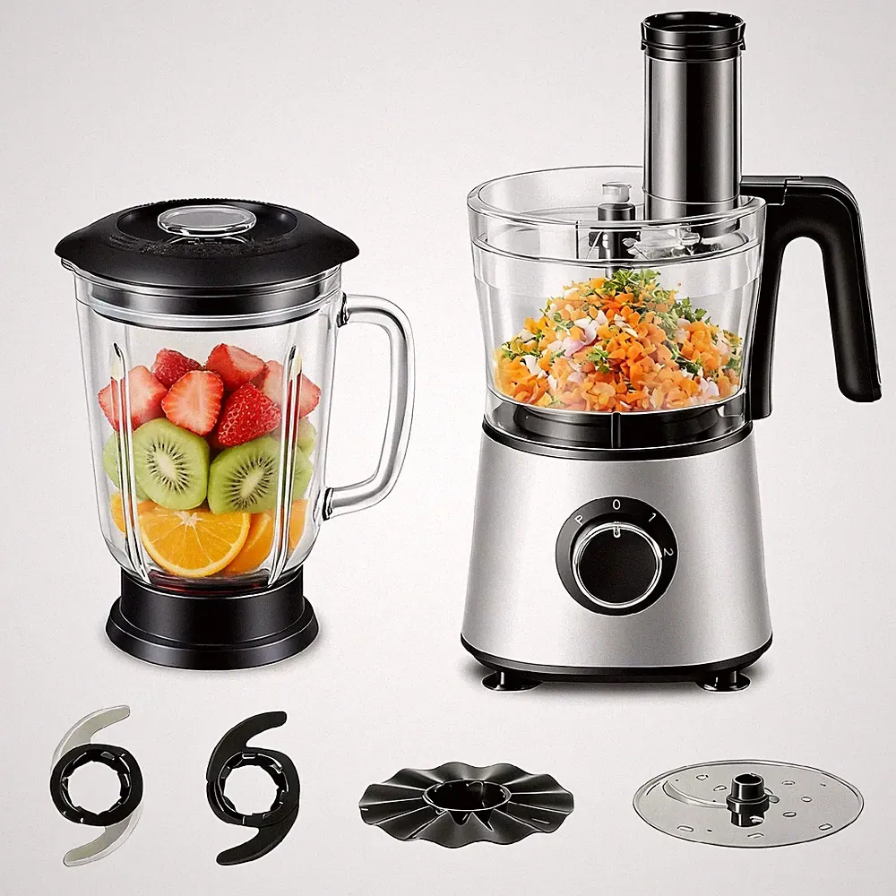 Sweetcrispy Food Processor Blender Combo for Vegetable