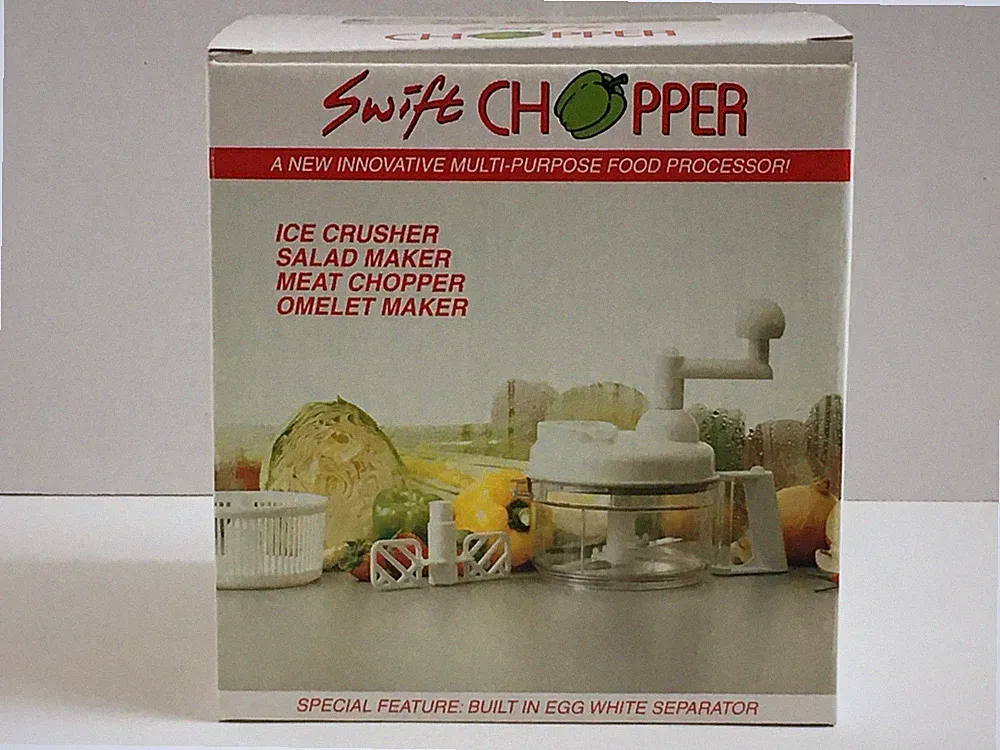 Swift Chopper Multi-Purpose Food Processor Crush Ice ~ Chops Veg & Meat + Bonus!