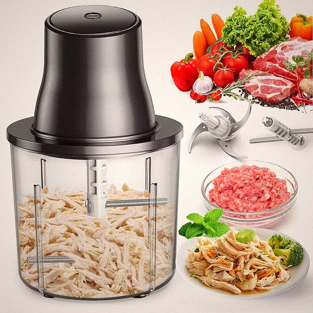 TENGIZUOHZ FSQ-01 3-in-1 Food Processor Electric Chicken Shredder 1.5L 250W