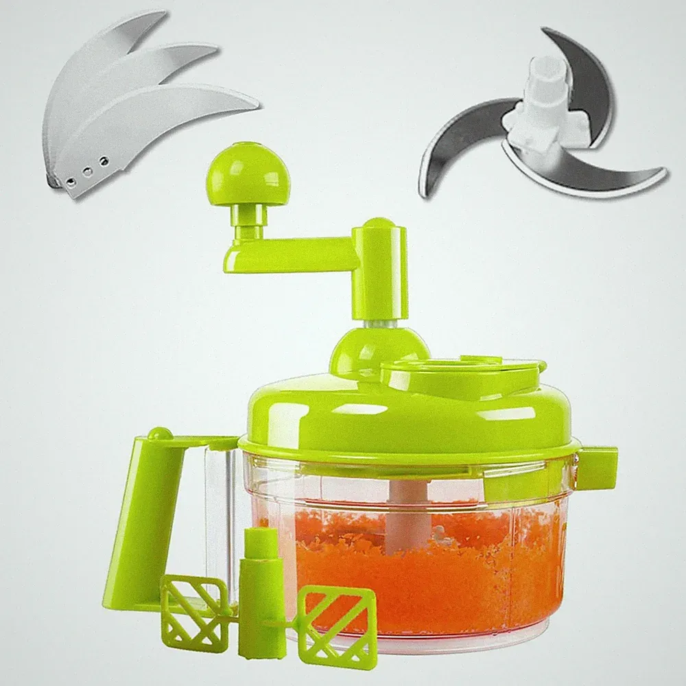 Tenta Kitchen Food processes Hand Crank Food Processor/Manual Food Chopper/Me...