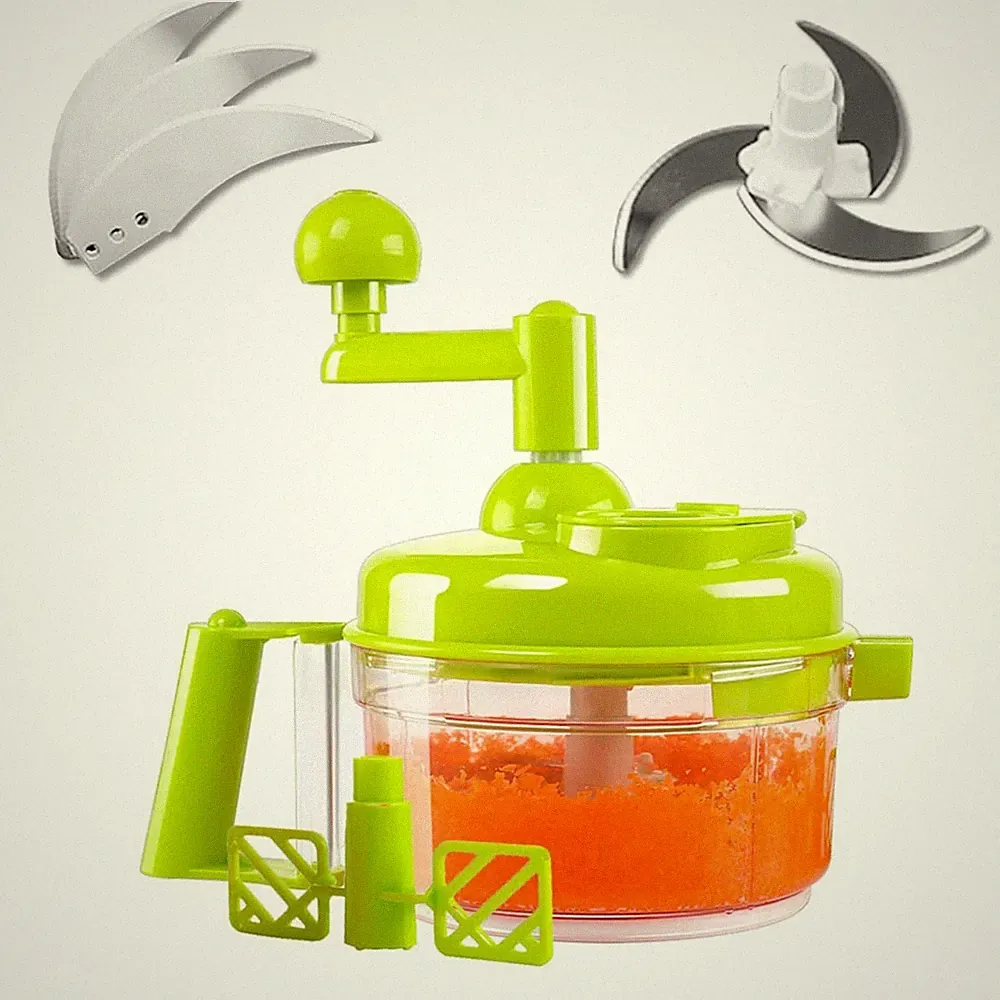 Tenta Kitchen Food processes Hand Crank Food Processor/Manual Food Chopper/Me...