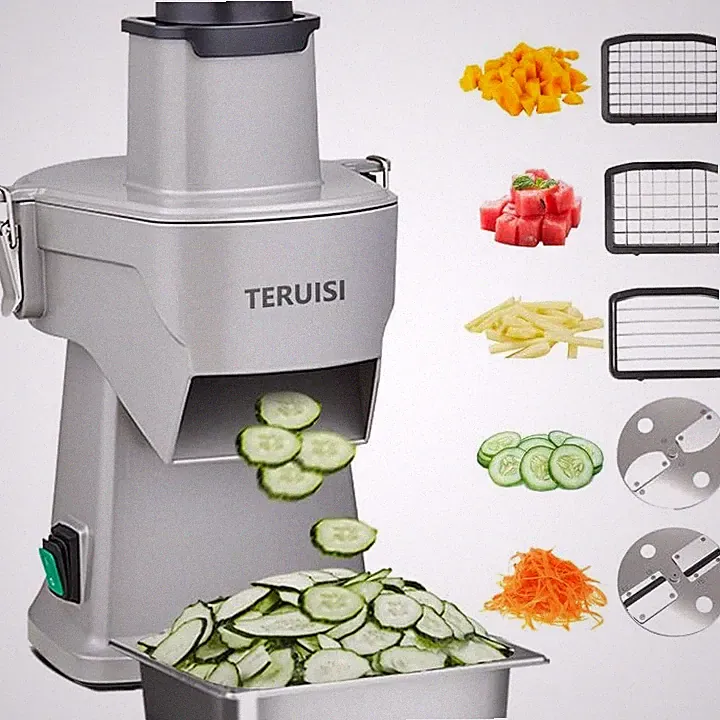 TERUISI 4-In-1 Electric Vegetable Chopper, 200W Vegetable Slicer Food Processor
