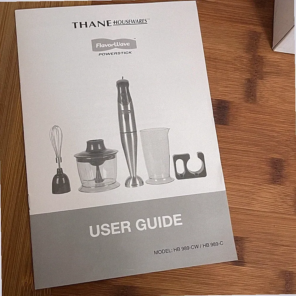 Thane Housewares Flavorwave Powerstick Hand Blender HB 989-CW Stainless Steel