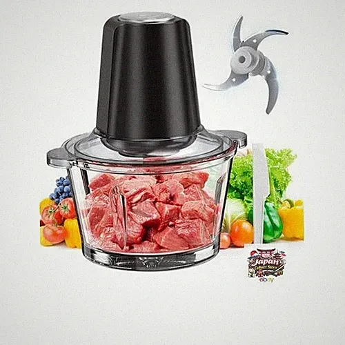 TOAKELI Electric Food Processor (2L Large Capacity 500W High Power) with 2
