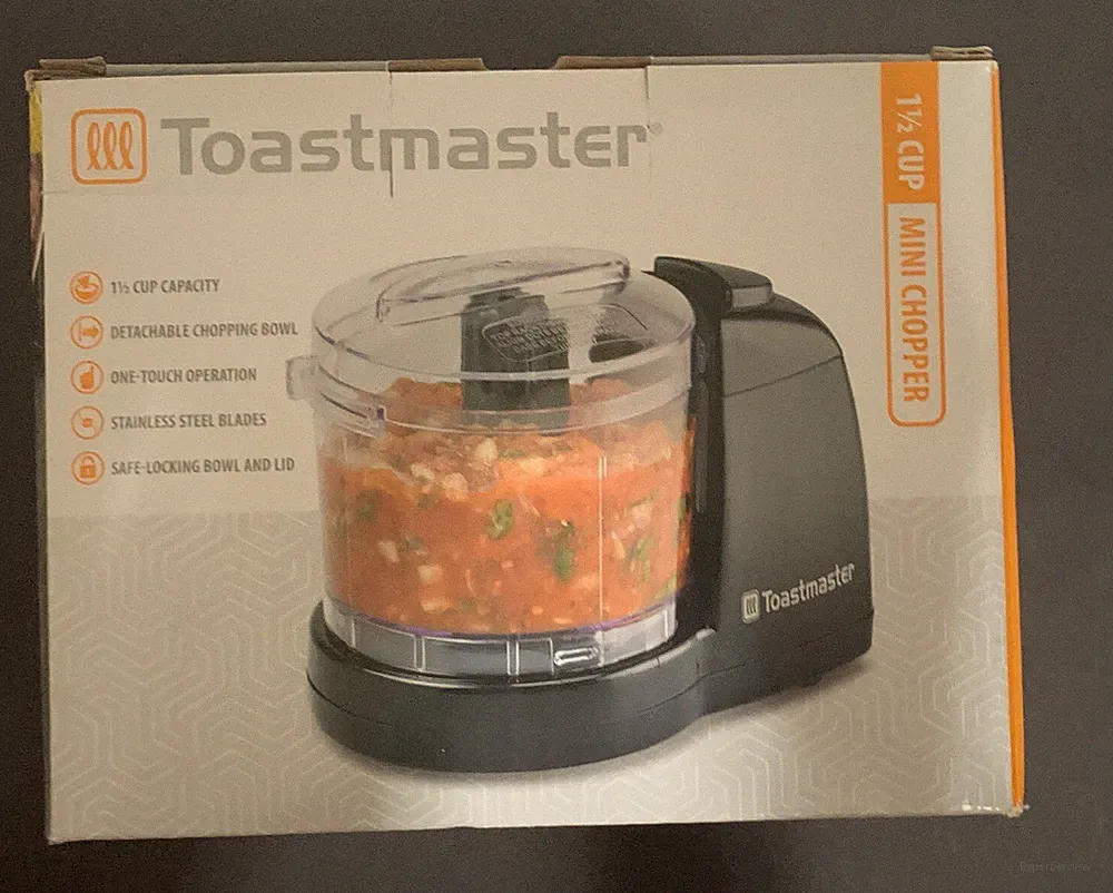 Toastmaster 1 1/2 Cup Mini Food Chopper Processor - Brand New