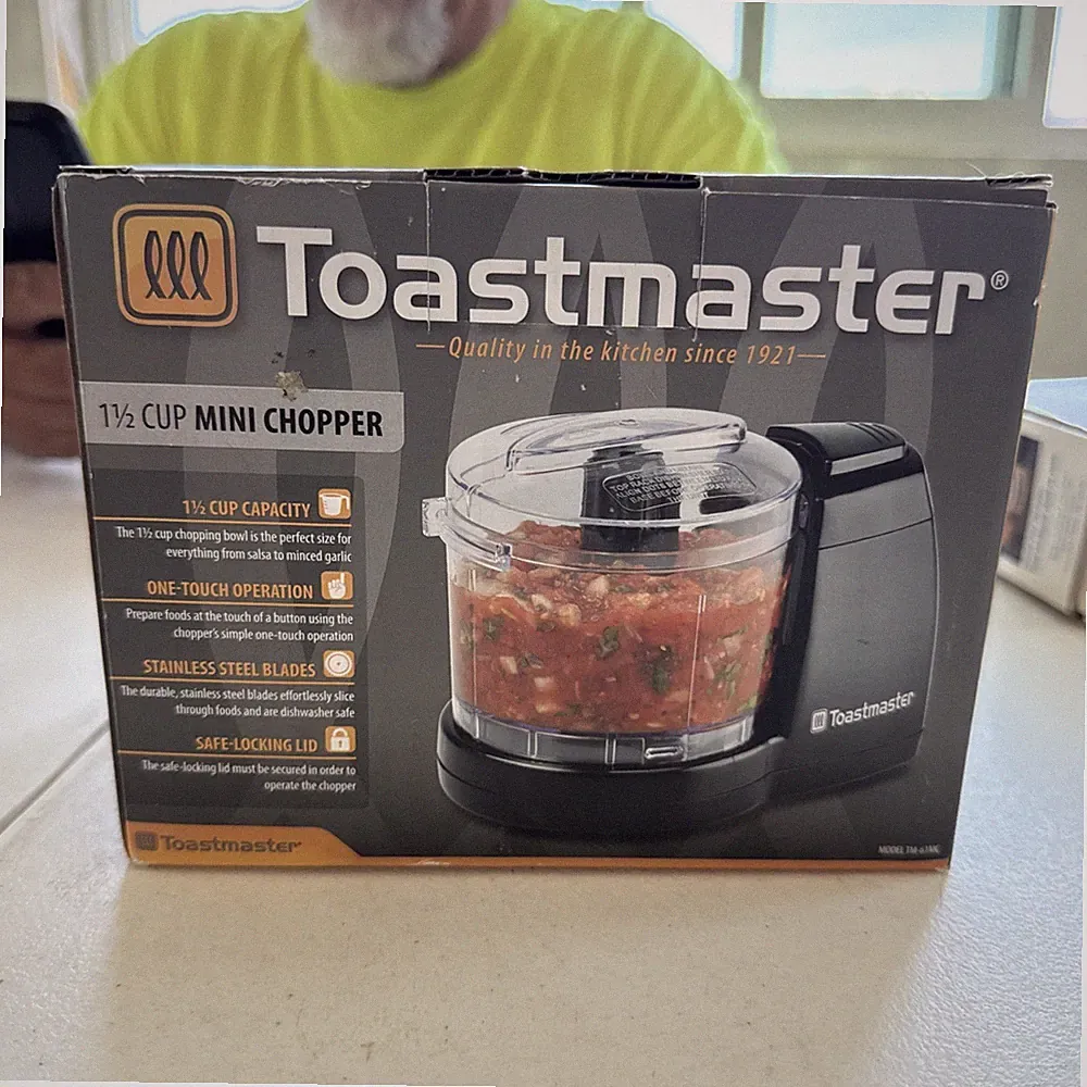 Toastmaster 1 1/2 Cup Mini Food Chopper Processor - Brand New