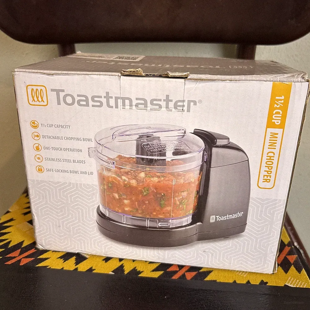 Toastmaster 1.5 Cup Mini Small Electric Food Chopper Processor with Safety Lock