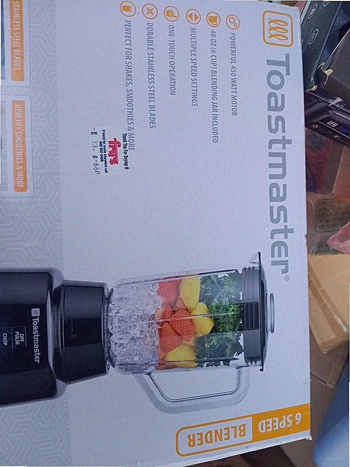 Toastmaster 450 Watt Blender With 48 oz BPA-Free Jar NIB Free Shipping E3R