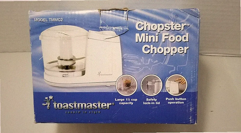 TOASTMASTER Chopster Mini Food Chopper Model TMMC2 1 1/2 Cup Capacity