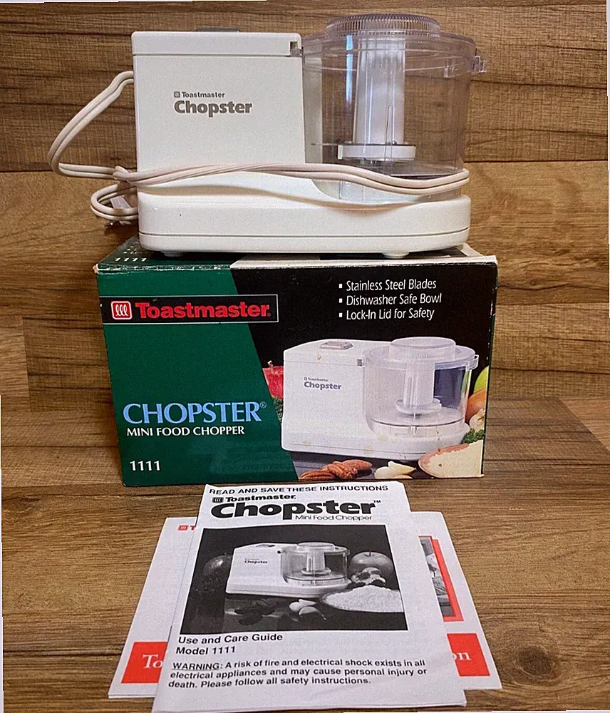 TOASTMASTER CHOPSTER - MINI FOOD PROCESSOR - STAINLESS STEEL BLADE # 1111