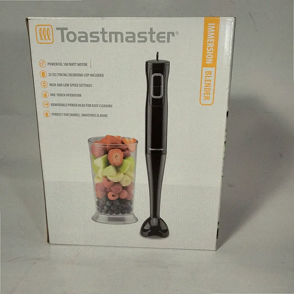 Toastmaster Immersion Hand Blender 25oz Blending Cup 2 Speeds 100 Watt NIB