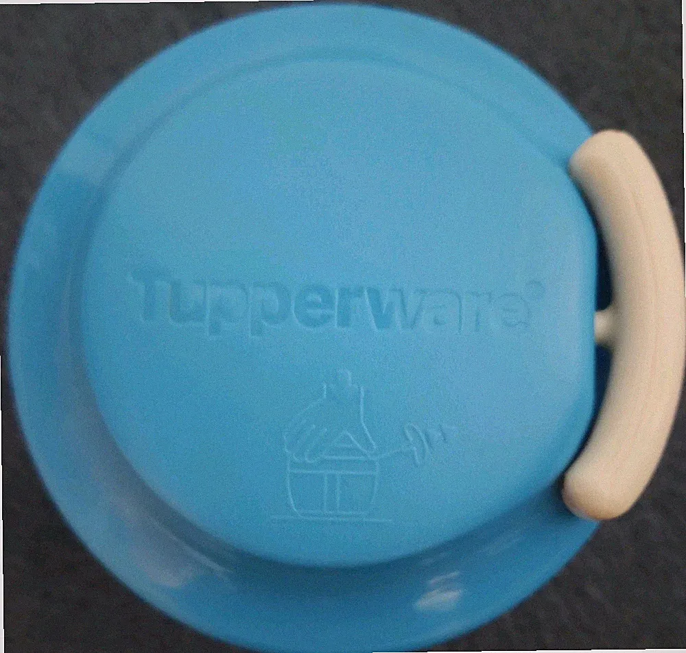 Tupperware Chop N Prep Chef Mini Herb and Food Processor Pull Cord Blue