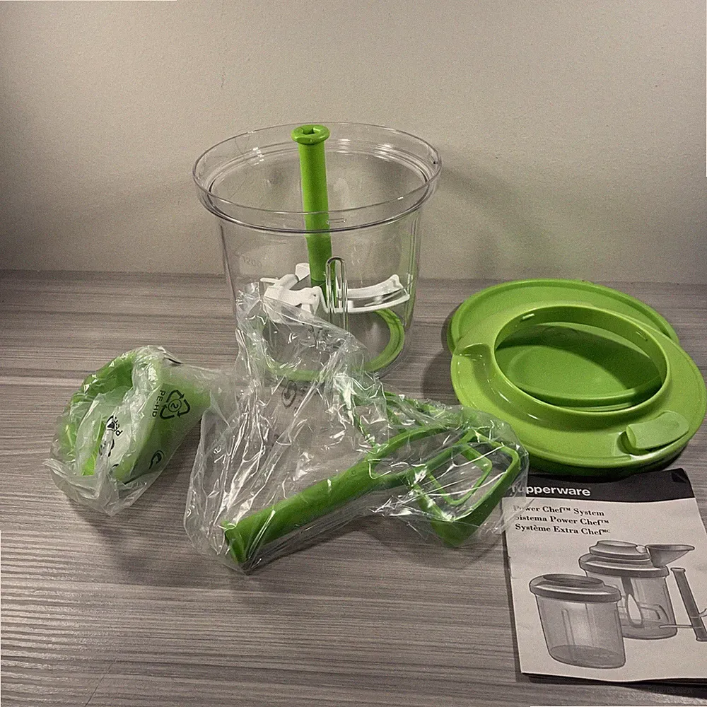 Tupperware Power Chef System Blade Mixer Paddle Margarita Green NIB New! READ