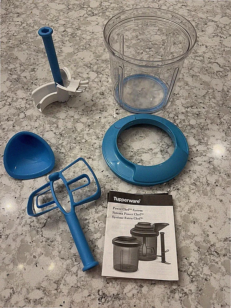 Tupperware Power Chef System Parts Non Electrical/Manual Blender