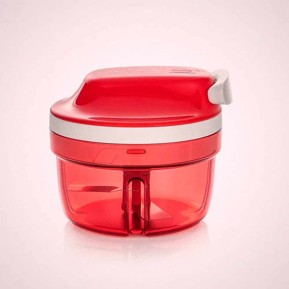 Tupperware Power Chopper Mini - Manual Food Processor - 300ml Mini, Rot