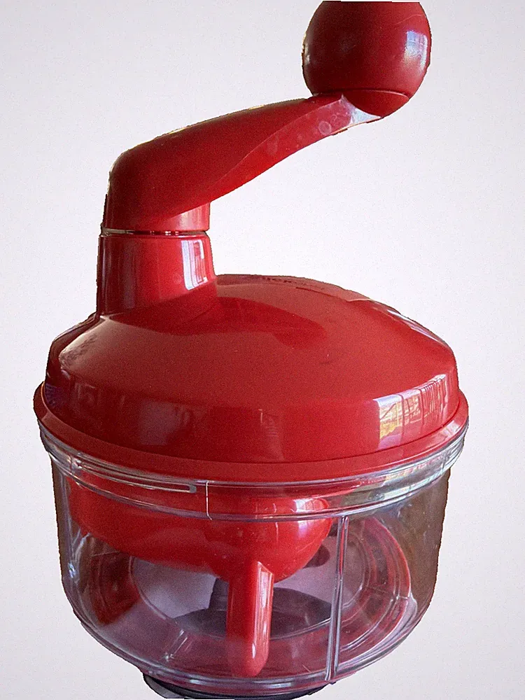 Tupperware Quick Chef Food Processor Chopper Mixer Whisk 4 Cups Red COMPLETE