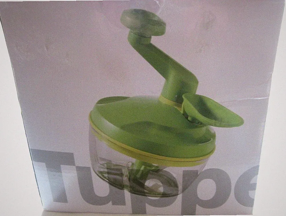 Tupperware Quick Chef Pro System Manual Food Processor #5578B-1 Lime Green