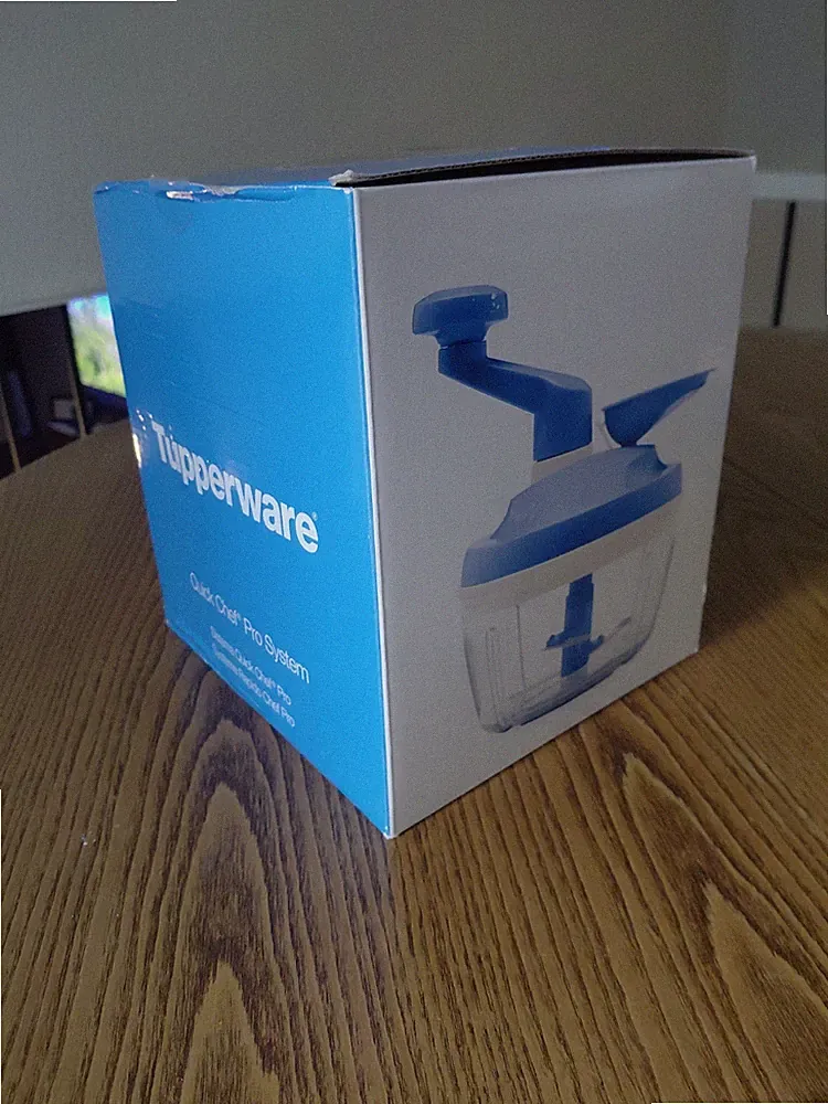 Tupperware Quick Chef Pro System Manual Food Processor Blue New in Box