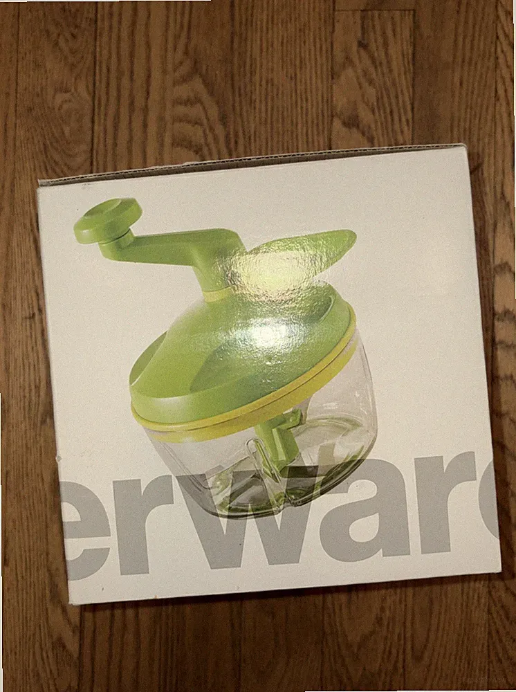 Tupperware Quick Chef Pro System Manual Food Processor Lime Green New