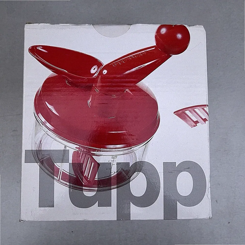 TUPPERWARE Red Quick Chef Pro Food Processor Chopper Mixer New Unopened Box