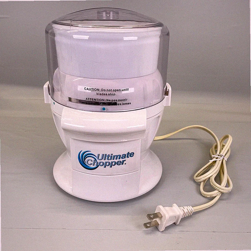 Ultimate Chopper CH-1-600 White Food Processor 600 Watts w/ Blade