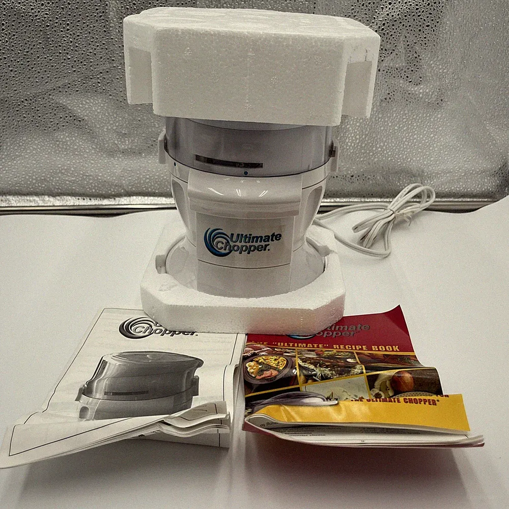 Ultimate Chopper CH-1 Food Processor 500 Watts + Recipes Excellent Condition VTG