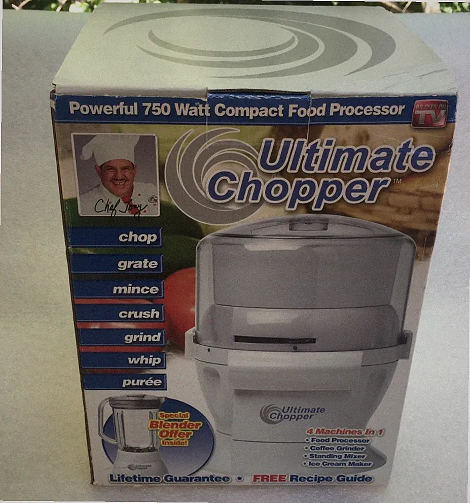 Ultimate Chopper CH-1 Food Processor 600 Watts 750 Watts Mx Power