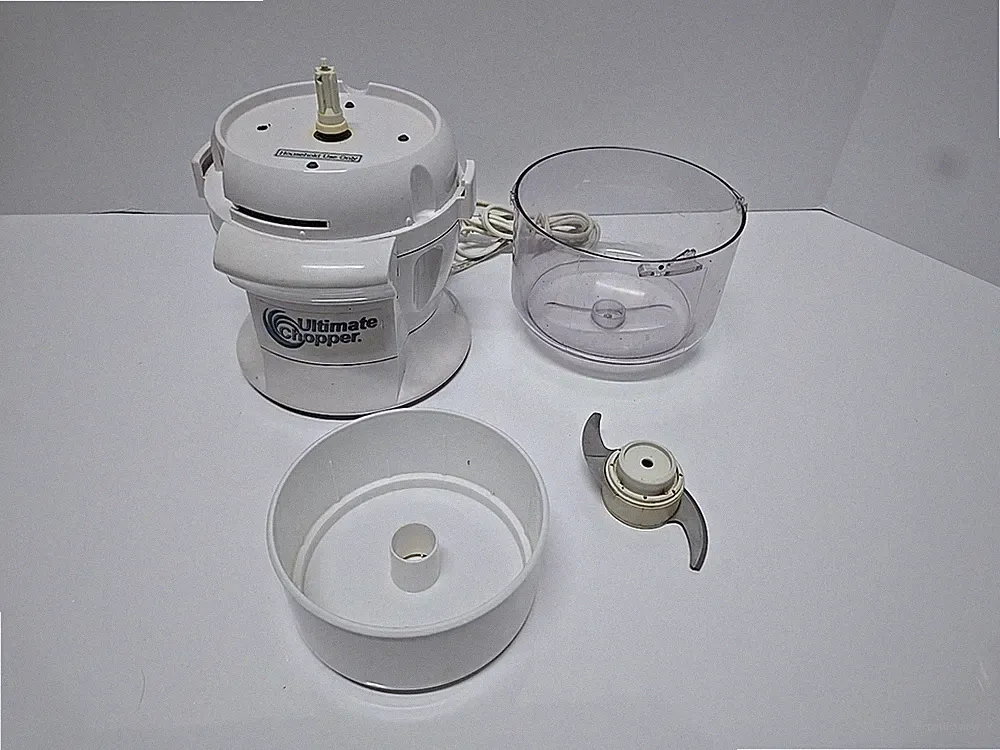 Ultimate Chopper CH-1 Food Processor Chopper 500W White w/ Bowl Blade Lid