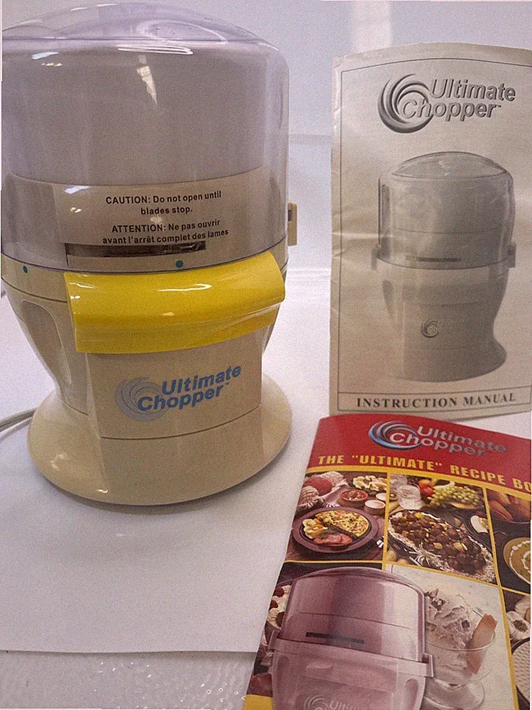 Ultimate Chopper Model CH-1 600W Food Processor 600 Watts Yellow Manual Book