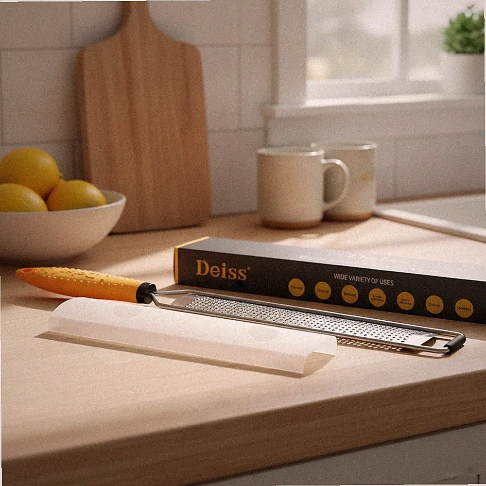 Ultimate Kitchen Grater & Zester - Non-Slip Handle, Lifetime Included