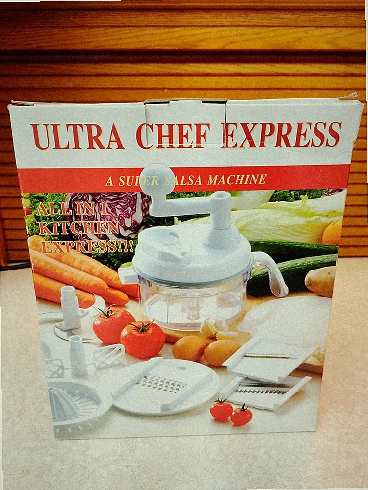 Ultra Chef Express 7-in-1 Manual Food Processor & Kitchen System – Complete Set