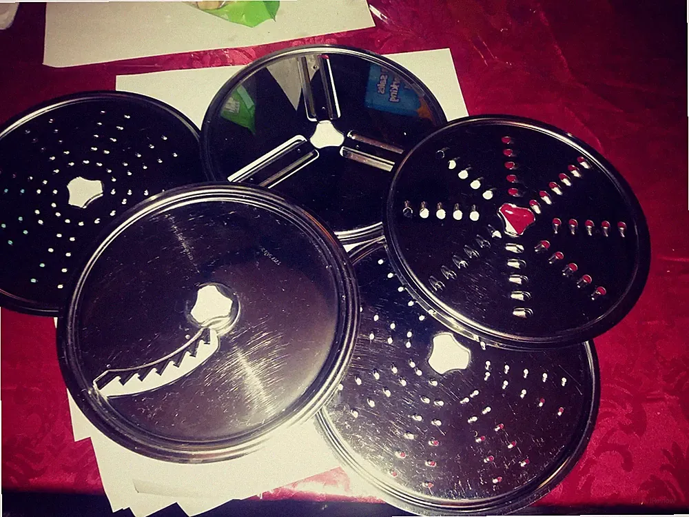 Unknown Maker Food Processor Blades 7.5 7 1/2 in Stainless steel Metal 5 pieces