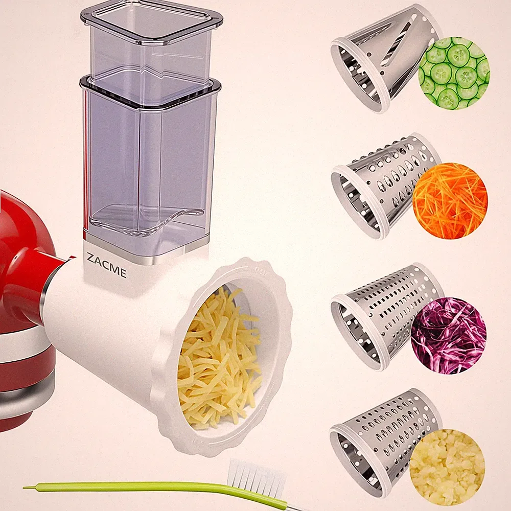 Updated Shredder Cheese Grater Attachment for KitchenAid Stand Mixers, Salad...