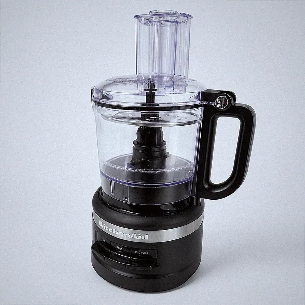 Used KitchenAid KFP0718BM 7-Cup Food Processor Black W/ Blade Disc Tested Works