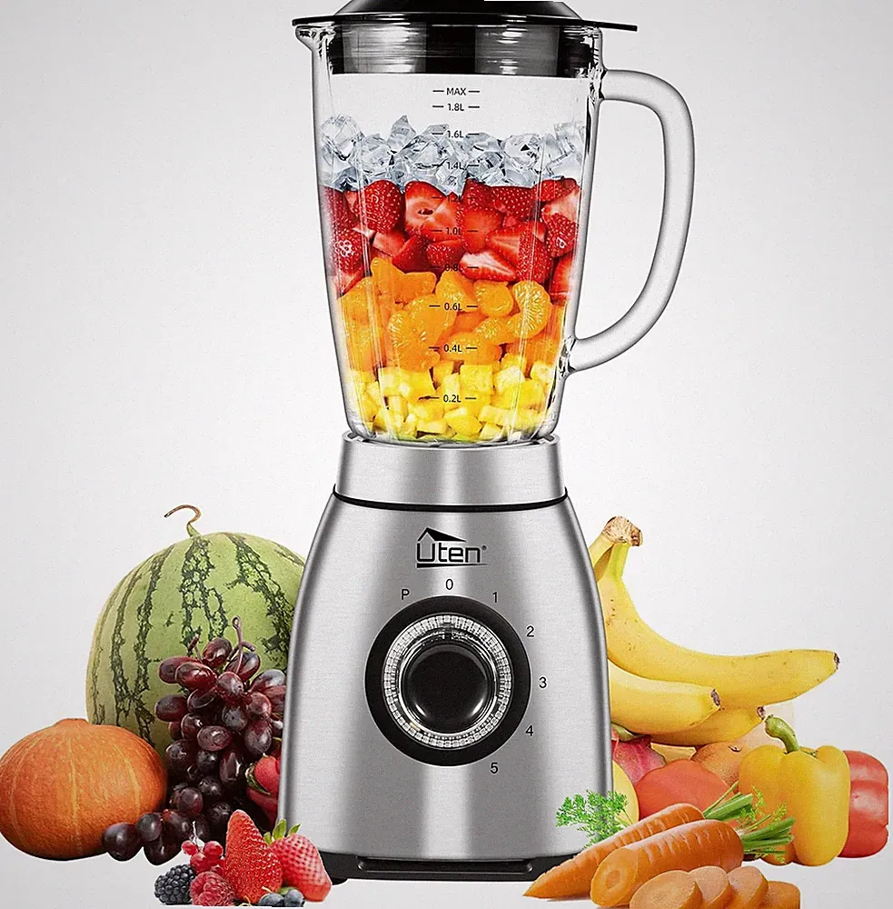 Uten Blender Smoothie Food Processor Smoothie Blender Juicer Shakes 2L 5 Speed