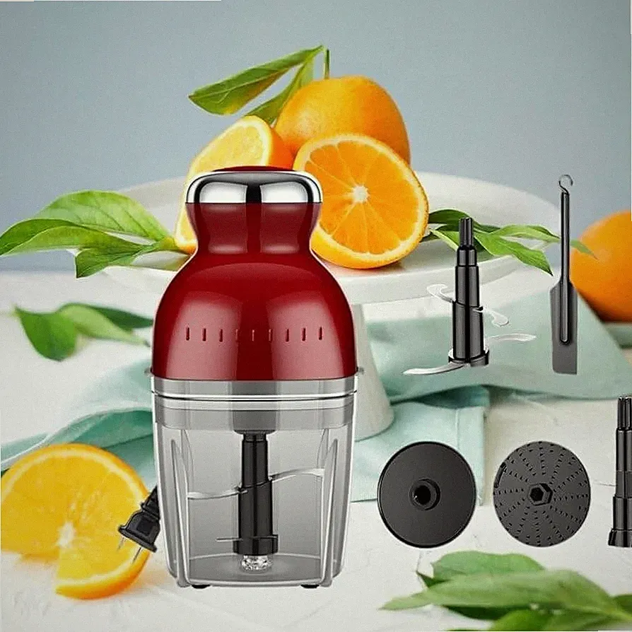 Variable Multifunction Food Processor, Red