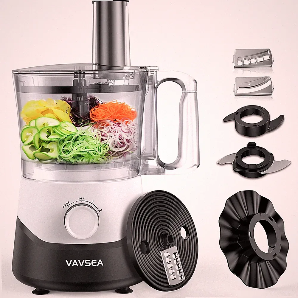 VAVSEA Food Processor and Vegetable Chopper, 500W Electric Food Chopper, White