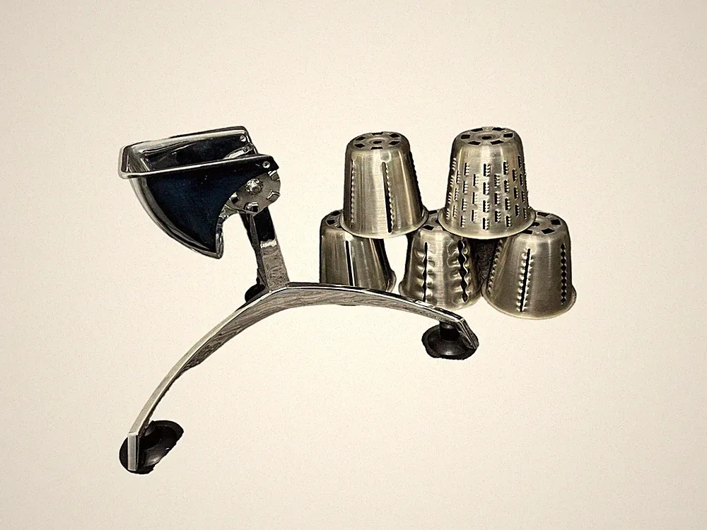 Vegetable Chopper Dynamic Food Processor With 5 Stainless-Steel Shredders Cups